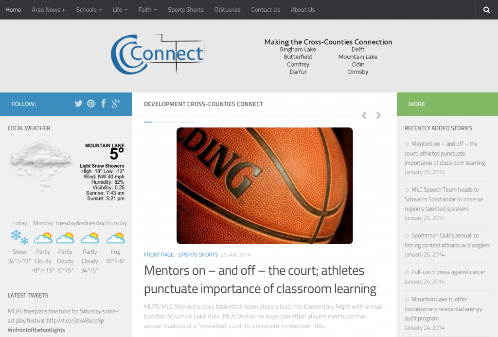 Updated Cross-Counties Connect Website cross-counties connect updated layout