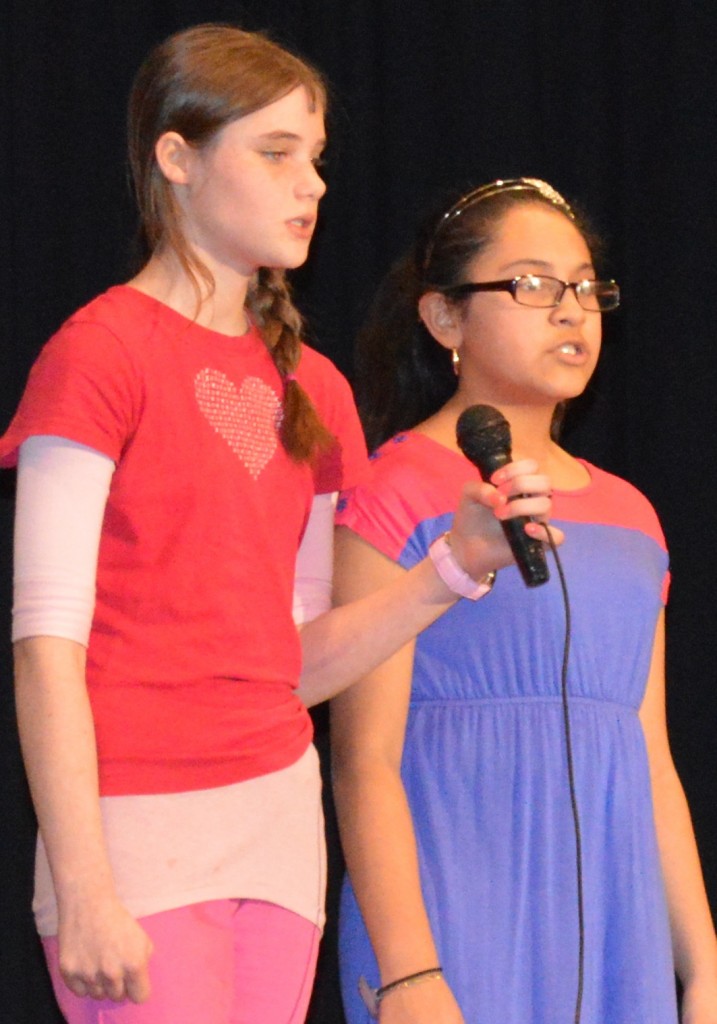 "BECAUSE OF YOU" was the song that was sung by the vocal duet of Susan Fast, left, and Vanessa Rodriguez, right.