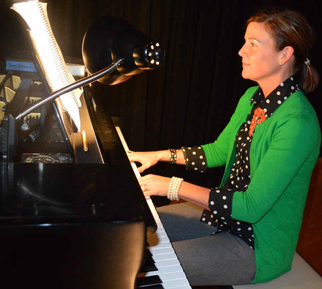 MUSICAL DIRECTOR AND piano accompanist, Andrea Brinkman.