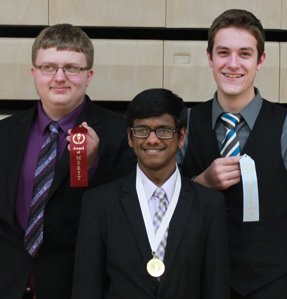 Our MLC speech team competed at New Ulm on Saturday, March 22nd.  Twenty-one schools participated in this invitational with 300+ entries.   Four members of our team competed.  MLC placed 13th among the 21 schools.    Results:  Elijah Stoesz (Mt. Lake)        3rd                        Informative  Josh Raabe  (Mt. Lake)         1 out ribbon         Humor  James Hamm  (St. James)    2 out ribbon         Humor    Melissa Lohrenz also competed in Poetry.    MLC is coached by Kim Friesen of Windom.  The team will competed this Saturday, March 22, at New Ulm before heading into Sub-Section competition at Fairmont Public High School on Monday, March 24. All team members will participate in Sub-Section