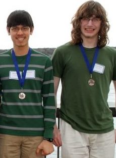 MLHS JUNIORS DANIEL Harder, left and Reece Englund, right, who finished first in the small schools computer programming contest held Thursday, April 10 at USD-Vemillion. Daniel was also a member of last year's MLHS first-place team, along with his cousin, Aron Harder, a 2013 MLHS grad.
