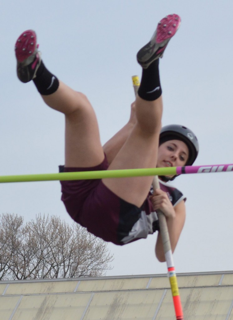 MIKAYLA FALK - SECOND in pole vault with 8'