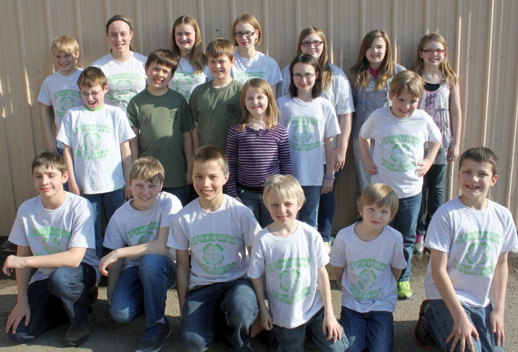 The Speedway Builders 4-H club participated in the Watonwan county “Share-the-Fun” day on Sunday, April 6 at Armstrong School in St. James. The club’s skit of “Twelve Days Before the County Fair” earned them a first place finish. Share-the-Fun photo