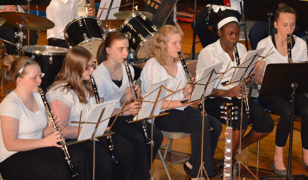 band - junior high clarinets