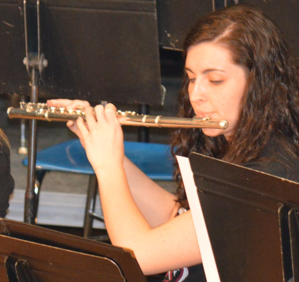 band - senior flutist rachel dukes