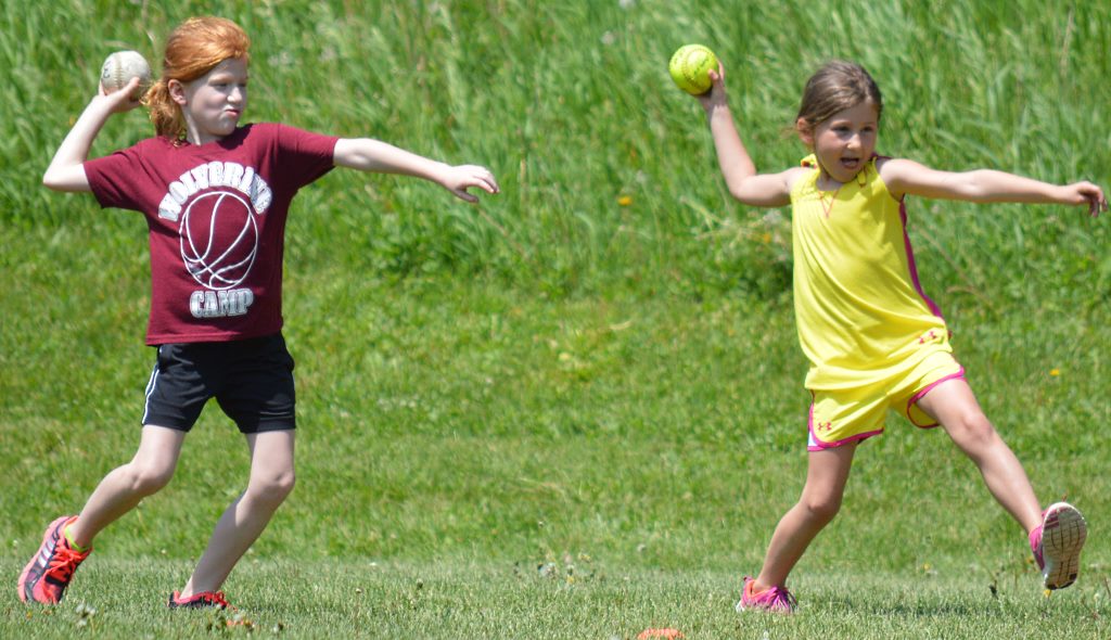 kindergarten softball throw