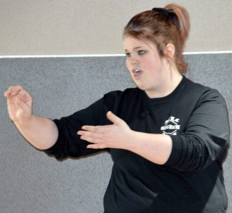 CAITLYN SMITH OF MLC will take her competition piece in the category of Great Speeches to section. Smith finished third in the south sub-section contest.  