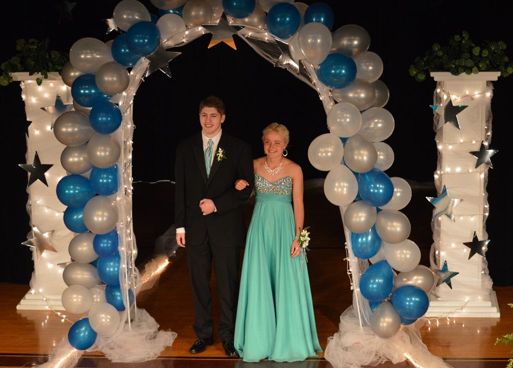 MLHS JUNIORS OUT for their special night - Ethan Karschnik, left and Chanah Brandt, right.