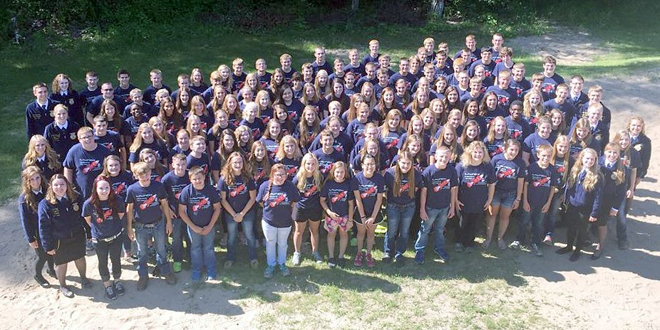 149 - 143 campers plus officers the last day of camp.