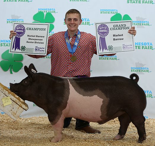 9166 Swine Champion Overall Market Barrow Ryan Franz Cottonwood Auction-L