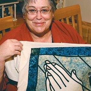 lorna and quilt