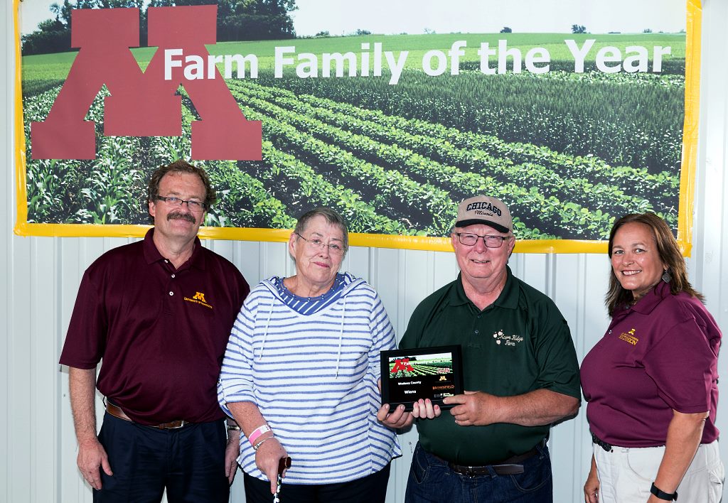 Farm Famiy of the Year, 2015. August 6, 2015 at FarmFest, Minnesota.