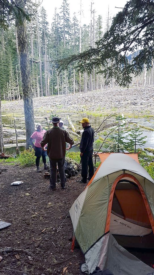 THIS LOCATION IS where the hikers made camp.