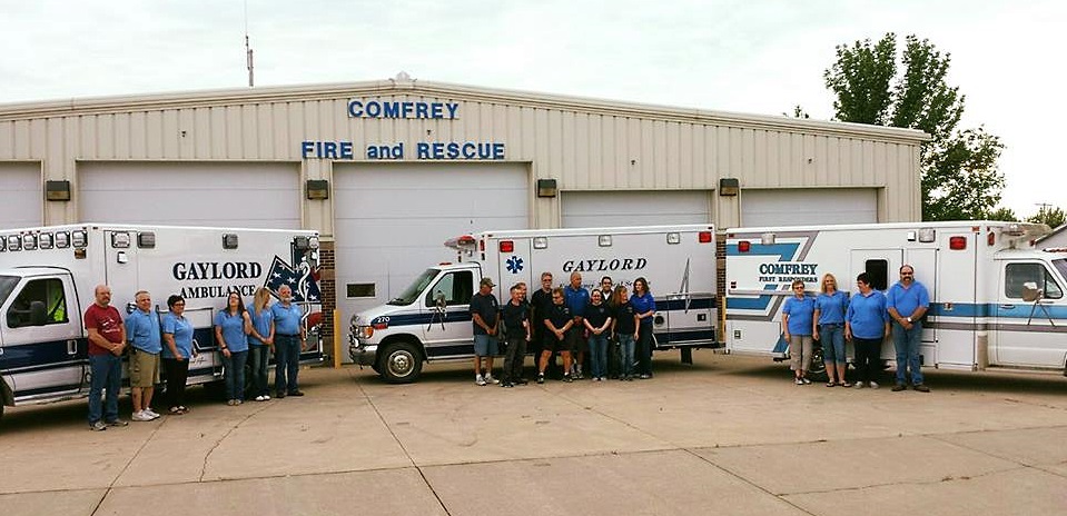 personnel from gaylord, comfrey and sanborn red fred pitzner's nephew