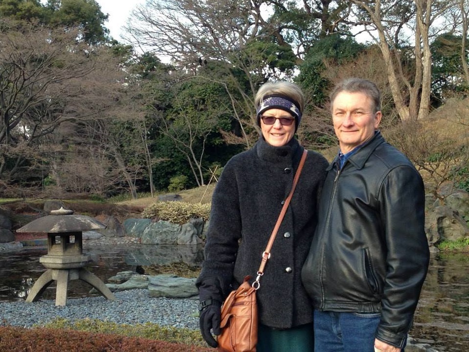 touring the garden of the imperial palace gardens in tokyo