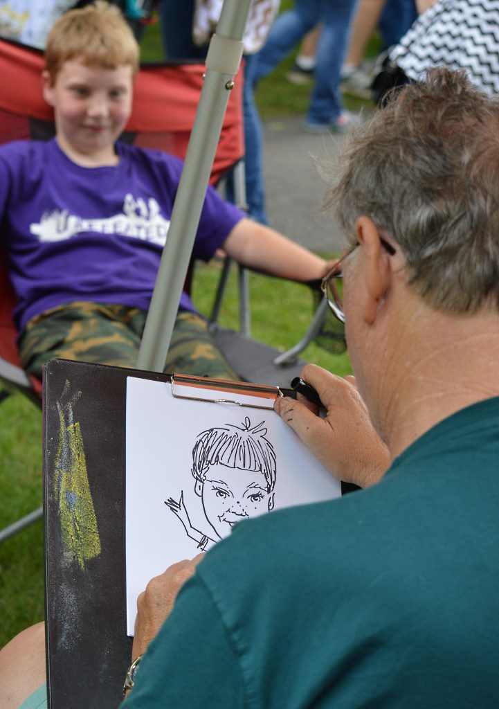 park caricaturist